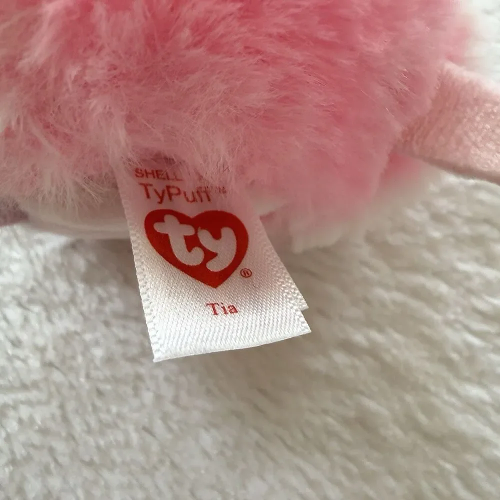 TY Puffies (Beanie Balls) - TIA the Valentines Day Cat 4